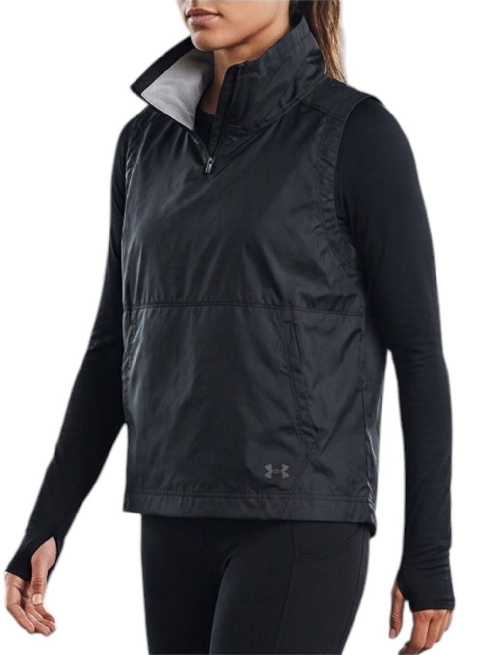 Under Armour Windbreaker Running Vest Size XL Black